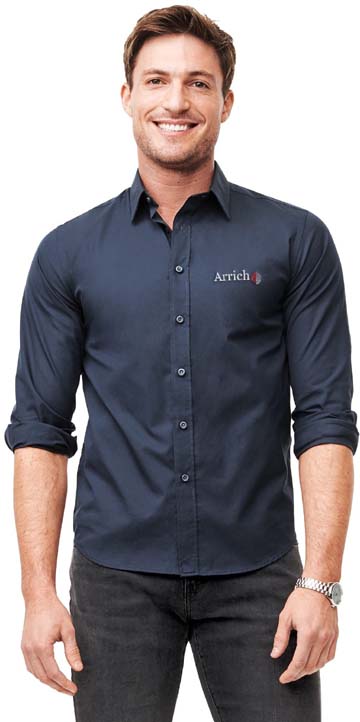 UNTUCKit Castello Classic Fit 100% Cotton Long Sleeve Men's Dress Shirt - Wrinkle Free