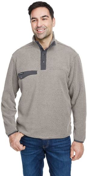 Dri Duck Men's Brooks Sherpa Fleece Pullover  Jacket