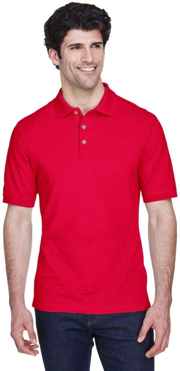 UltraClub Men's 6.2-ounce 100% Cotton Classic Pique Short Sleeve Polo