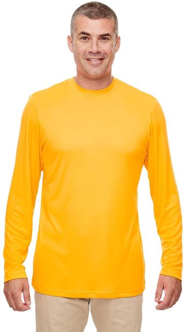 UltraClub Men's Cool & Dry Performance Long-Sleeve T-shirt