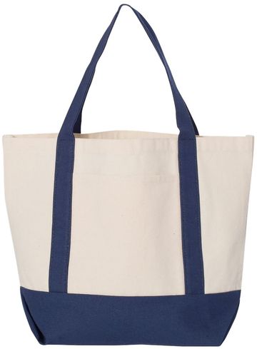 Liberty Bags Seaside 9 oz Cotton Canvas Tote Bag 14" x 9" x 5"