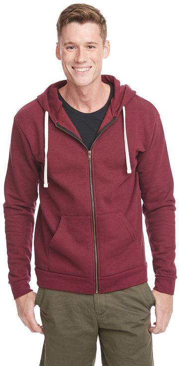 Next Level Unisex Full-Zip Hooded Sweatshirt