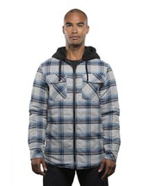 Burnside Men's Hooded Flannel Jacket