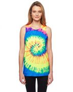 Tie-Dye Adult 5.4-ounce. 100% Cotton Tank Top