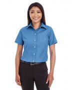 Devon & Jones Ladies' Crown WovenCollection® Solid�Broadcloth Short-Sleeve Shirt�