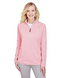 Devon & Jones CrownLux Performance Ladies' Clubhouse Micro-Stripe Quarter-Zip