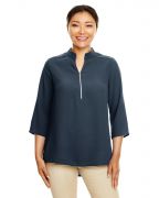 Devon & Jones Ladies' Perfect Fit 3/4-Sleeve Crepe Tunic
