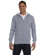 econscious Men's Organic/Recycled Heathered Full-Zip Hooded Sweatshirt