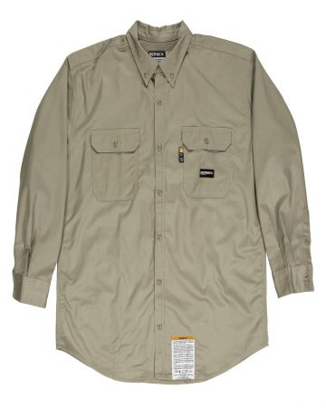 Berne Men's Tall Flame-Resistant Button Down Work Shirt