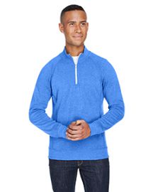 J America Adult Triblend Fleece Quarter-Zip