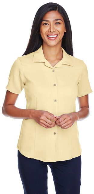 Harriton Ladies' Bahama Cord Camp Shirt