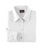 Harriton Ladies' Long-Sleeve Oxford with Stain-Release