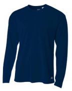 A4 Men's Birds-Eye Mesh Long Sleeve T-Shirt