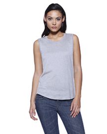 StarTee Ladies' CVC Sleeveless T-shirt