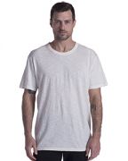 US Blanks Men's Short-Sleeve Slub Crewneck T-Shirt Garment-Dyed