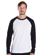 US Blanks Men's 4.3-ounce. Long-Sleeve Triblend Baseball Raglan