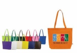 Promo Jumbo Shopping Tote Bag - 17 3/4" W x 14 1/4" H x 4" D