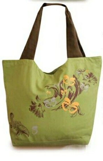 Organic Canvas Fashion Tote Bag - 23" W x 15 3/4" H x 7" D