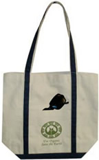 Organic Canvas Boat Tote Bag - 18" W x 16" H x 5" D