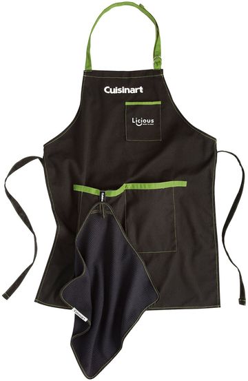 Cuisinart Outdoors BBQ Grill Chef Apron & Towel Set - Black