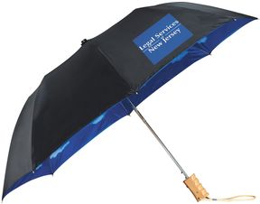 46" Blue Skies Auto Folding Umbrella