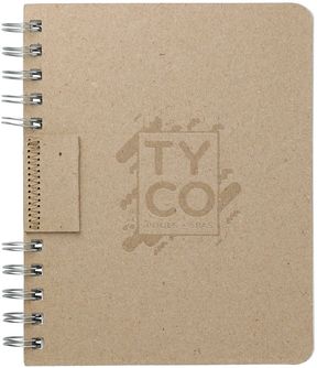 Eco-Friendly Recycled Cardboard Journal With 100 Sheet Line Paper