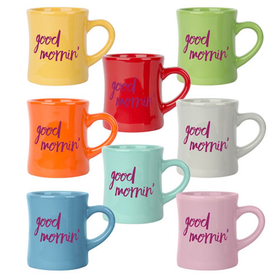 The Diner 10 oz Ceramic Mug In Vibrant Colors