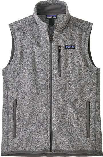 Patagonia Men's Better Sweater 100% Recycled Polyester Full-Zip Fleece Vest With Pockets