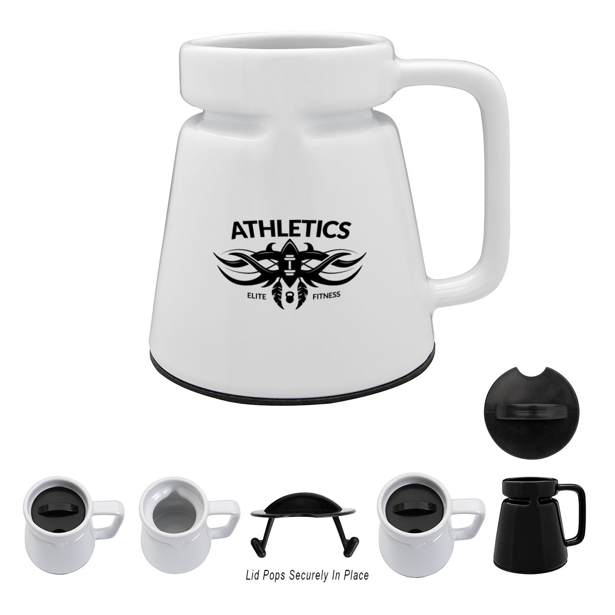 The Super Force 18oz Mug With Handle, With Lid