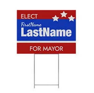 Economy Corrugated Plastic Sign (2 Colors, 2 Sides)